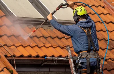 Démoussage et hydrofuge de toiture à Balazuc